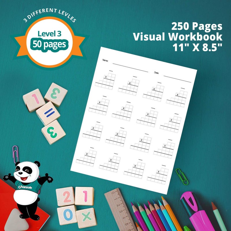 Channie's Channieâ€™s One Page A Day Double Digit Multiplication Math Practice Blank Template, 250 Loose Pages Ream, Grades 3rd, 4th, and 5th, Size 8.5â€ x 11â€ - Image 4
