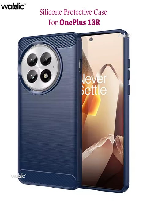OnePlus 13R Premium Case | Premium Silicone  Case Cover Designed for OnePlus 13R | OnePlus 13R Case Camera and Drop Protection Thin Protective Back Cover Case for OnePlus 13R - Blue