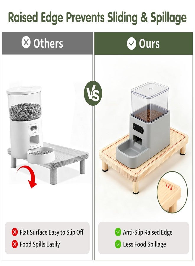 Midollarle Cat Food Stand, Elevated Cat Feeding Station for Bowls & Feeders - Image 3