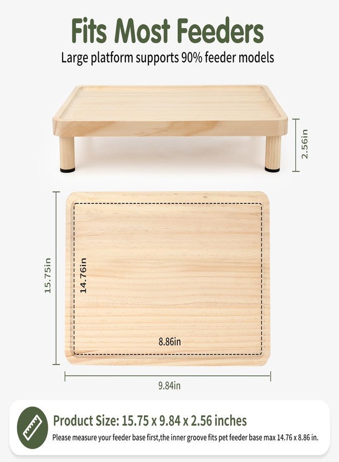 Midollarle Cat Food Stand, Elevated Cat Feeding Station for Bowls & Feeders - Image 2