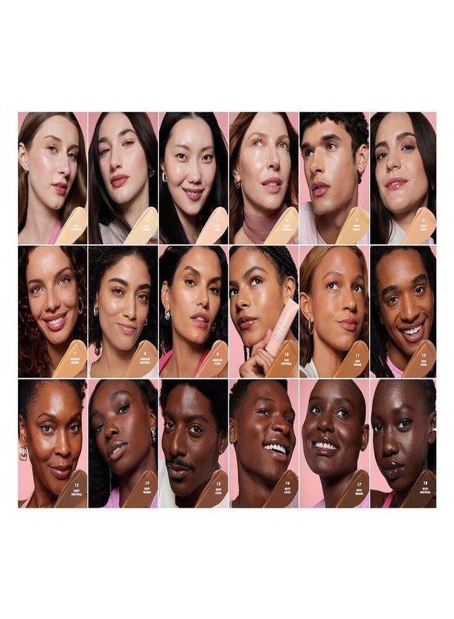 إلف قزم. كريم أساس هالو جلو سكين تينت بتغطية خفيفة بعامل حماية من الشمس 50 - 9 متوسط ​​رائع (متوسط ​​مع ألوان تحتية باردة) تغطية خفيفة الوزن وقابلة للبناء، واقي شمسي معدني مرطب بلمسة نهائية ندية، 50 مل - Image 5