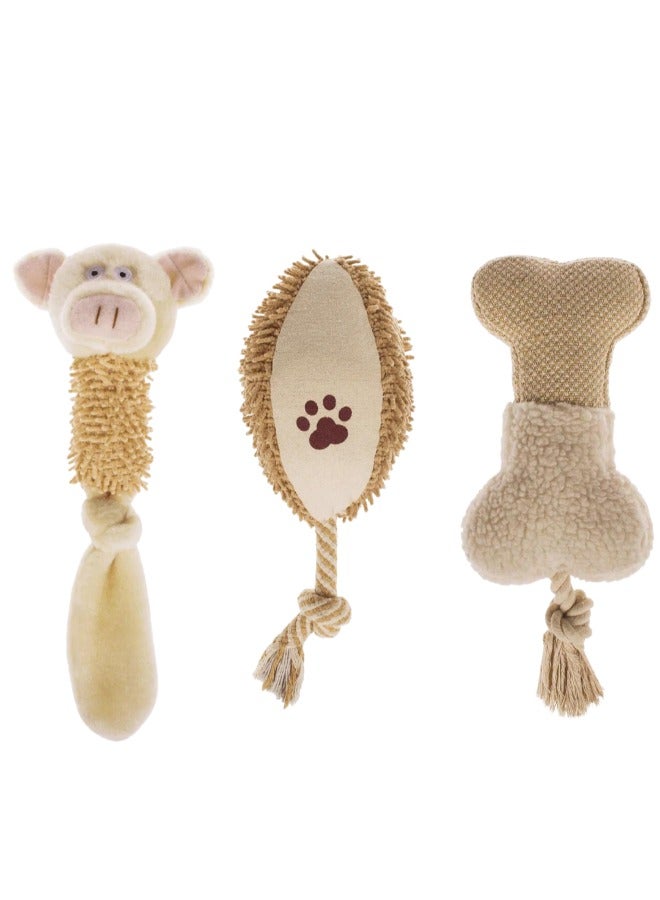 Petsary 3 pcs/set Dog plush toy set -Material: plush - Image 1