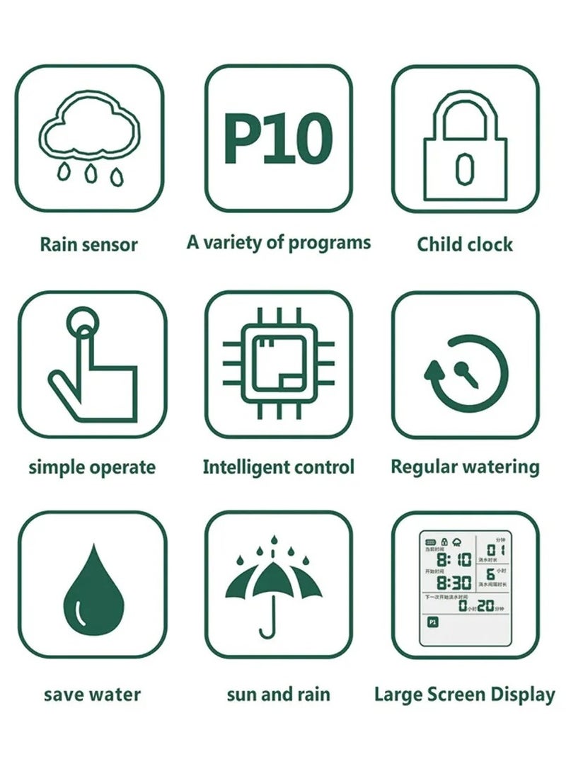 AROAQ - Smart Irrigation System Controller Gardening Irrigation Timer Garden Balcony Rain Sensing Control Automatic Watering Device - Image 1
