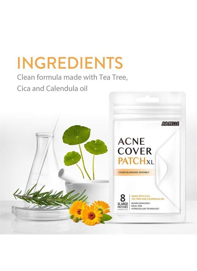 AVARELLE - Acne Pimple Patch Absorbing Cover Blemish (XL Square / 8 PATCHES) - Image 1