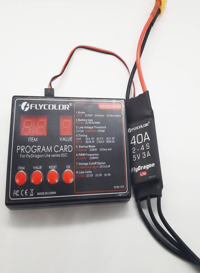 FLYCOLOR Programming Card for FlyDragon Lite Series ESC (30A/40A/50A/60A/80A/120A) - Image 3