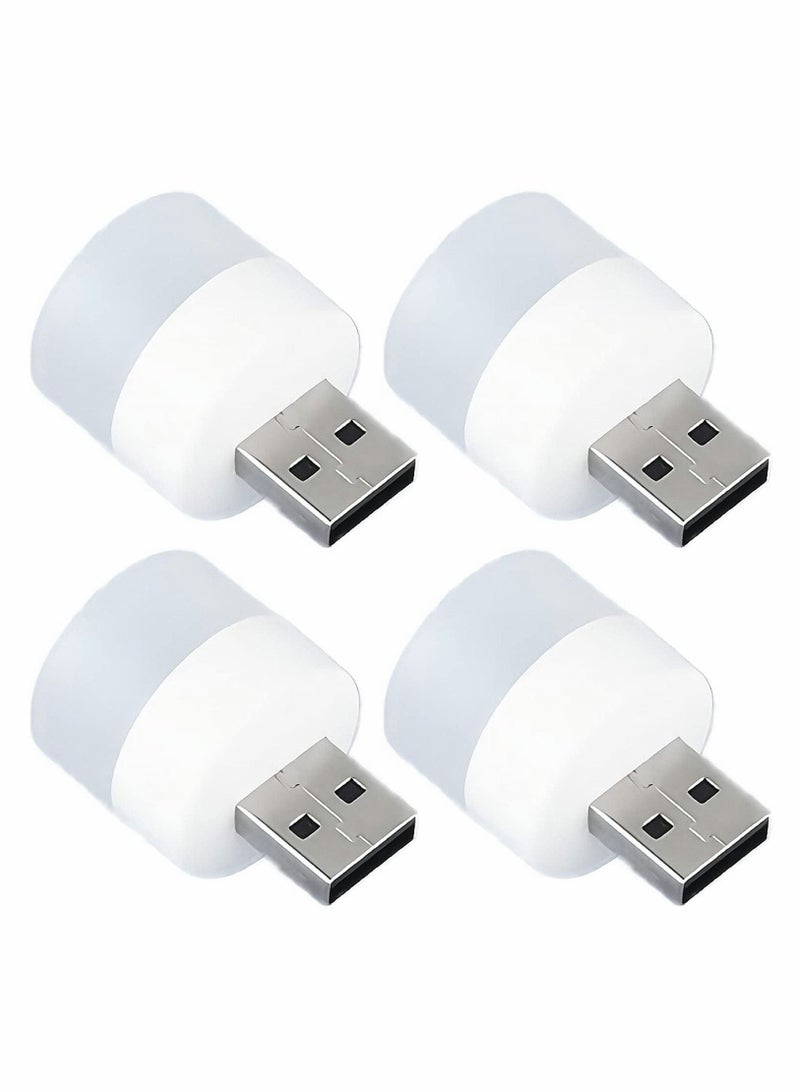 Captaintech Plug-in LED Night Light Mini USB, LED Light, Warm White, Compact, Ideal for Bedroom, Nursery, Hallway, USB Atmosphere Light - Image 1