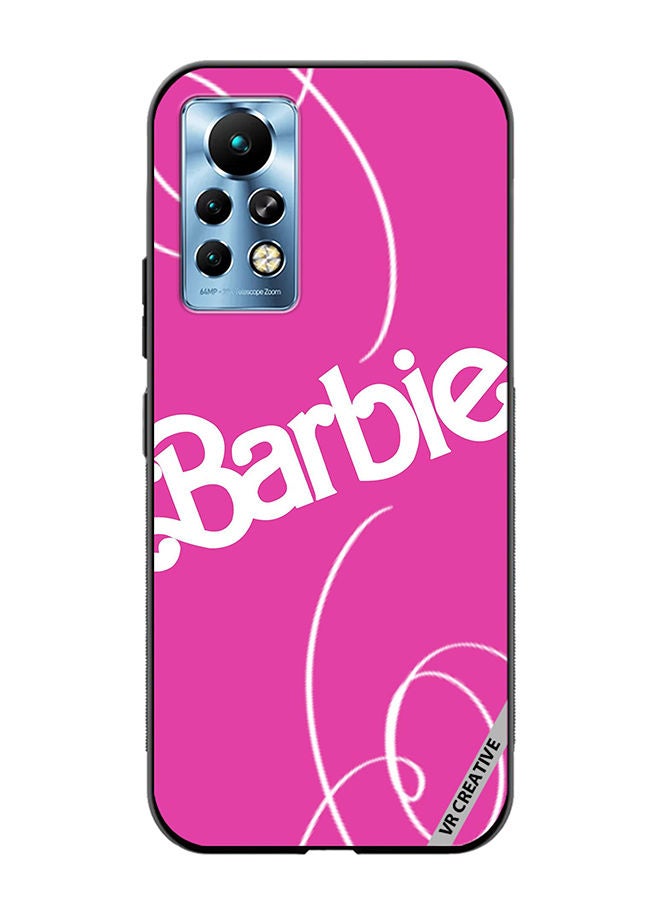 VR CREATIVE Protective Case Cover For Infinix Note 11 Pro Barbie Lines Design Multicolour - Image 1