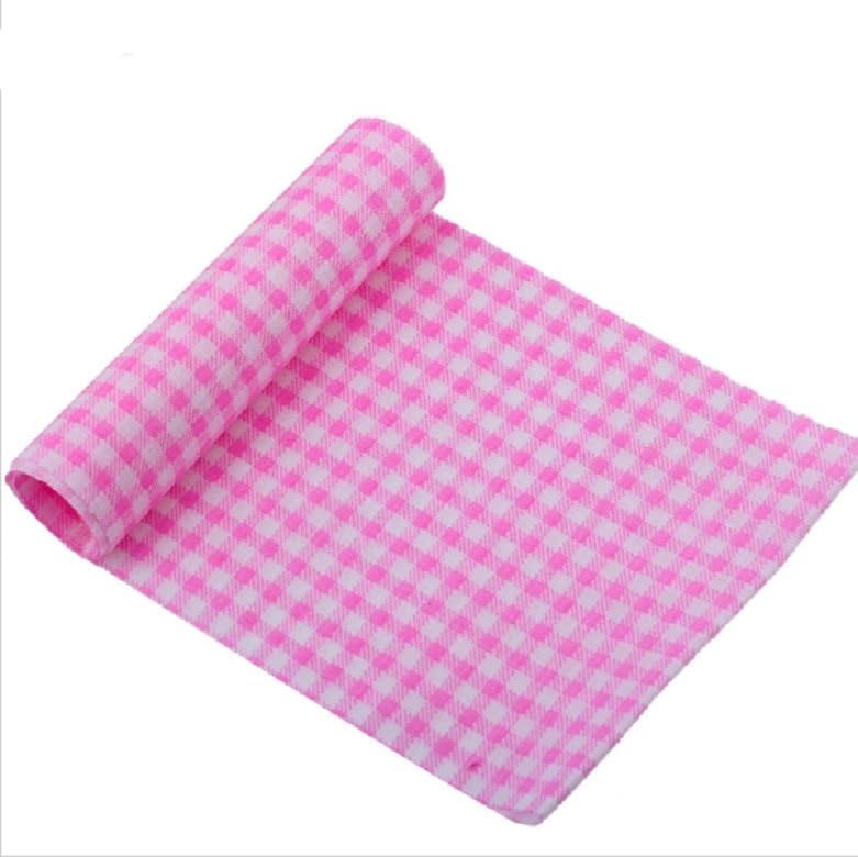YSSZAM 7Pcs Top Pink Cotton Craft Fabric Bundle Squares Patchwork DIY Sewing Scrapbooking Quilting Floral Dot Pattern Craft and Hobby Fabric 10" x 10" (25cm x 25cm) - Image 3