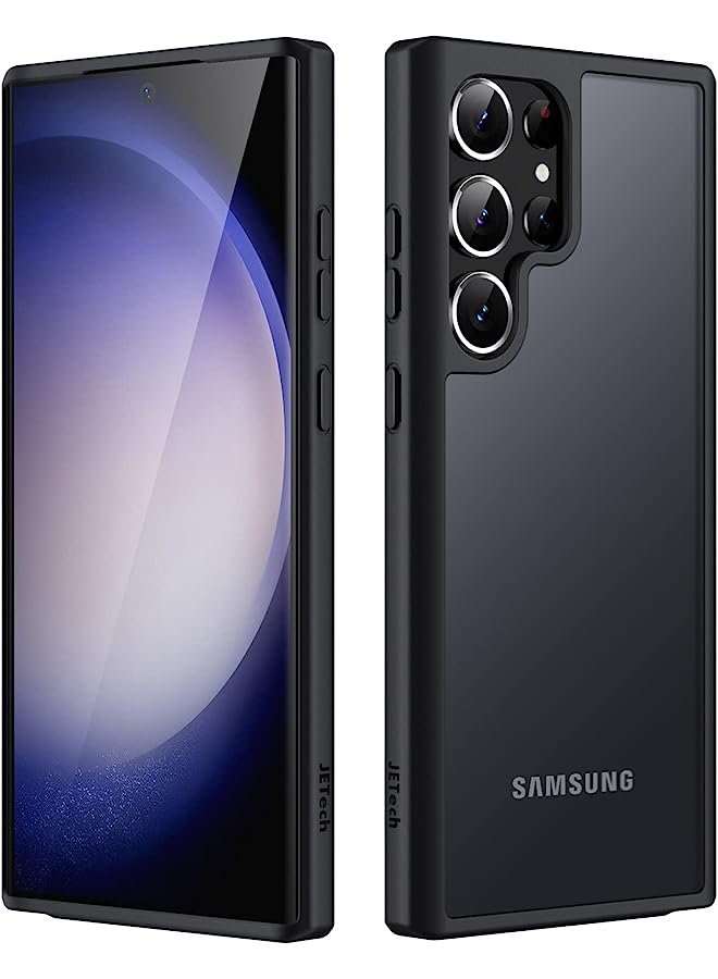 Jetech Matte Case For Samsung Galaxy S23 Ultra 5G 6.8-Inch, Frosted Translucent Back Protective Slim Phone Cover, Anti-Fingerprints (Black) - Image 1