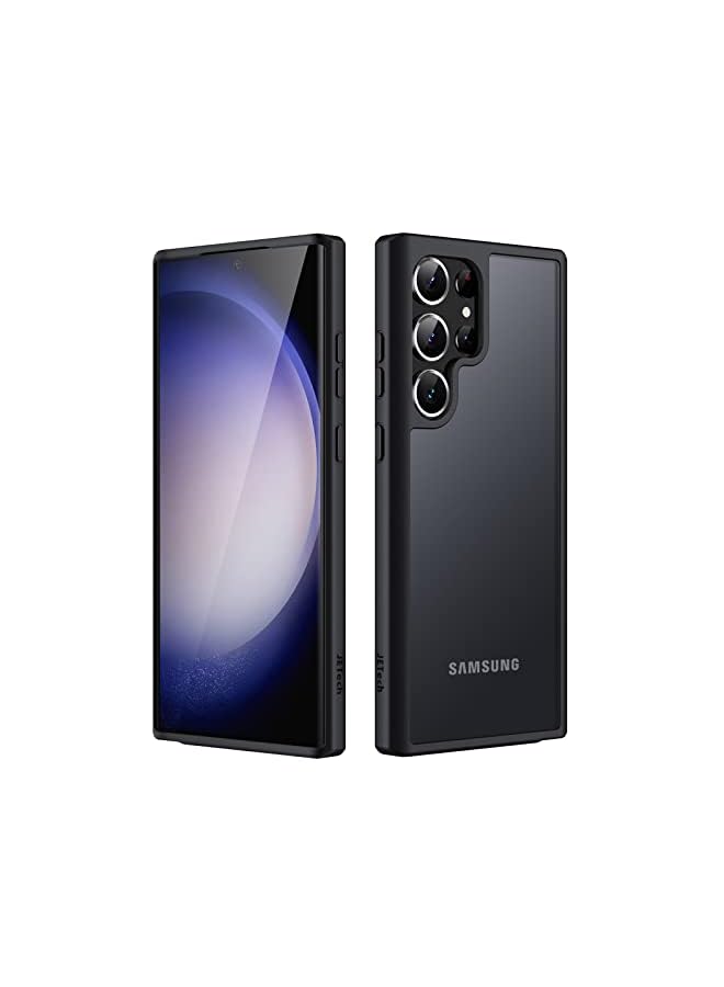 Jetech Matte Case For Samsung Galaxy S23 Ultra 5G 6.8-Inch, Frosted Translucent Back Protective Slim Phone Cover, Anti-Fingerprints (Black) - Image 2