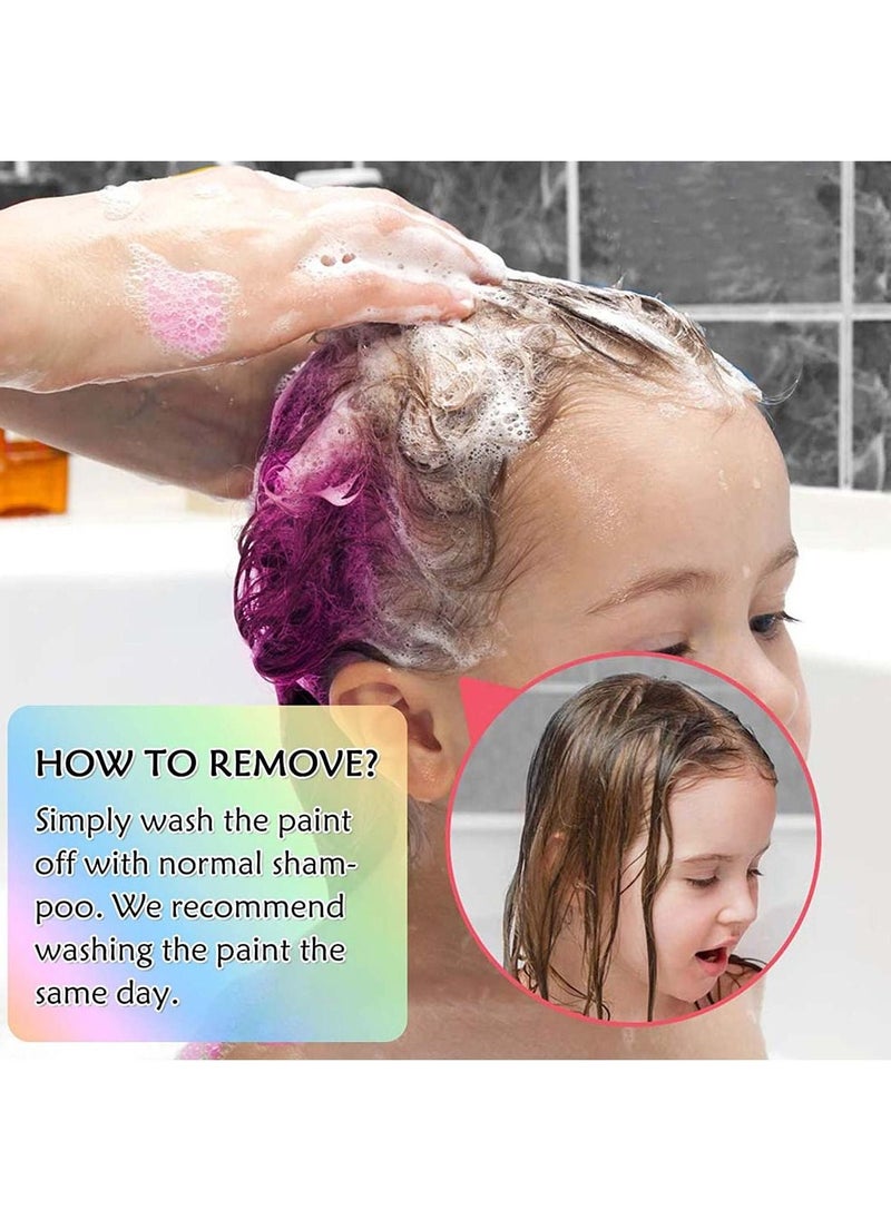 Y&D Hair Chalk Temporary Dye Color Washable Safe for Kids And Teen Great Birthday Gifts Girls Boys 24 Bright Colors  - Image 5