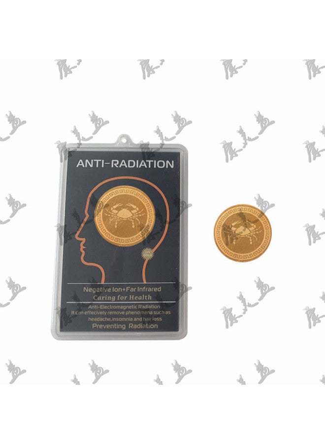 Supply Of Twelve Constellation Radiation Mobile Phone Stickers Negative Ion Energy Chip 24K Metal Stickers OEM Customization-Color:Aries - Image 2