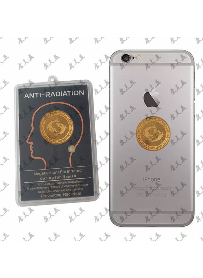 Supply Of Twelve Constellation Radiation Mobile Phone Stickers Negative Ion Energy Chip 24K Metal Stickers OEM Customization-Color:Aries - Image 1