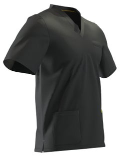 Doctor Scrub Comfortable Black Lycra fabric with many pockets is meticulously crafted to retain its color without fading with repeated washing  - Image 5