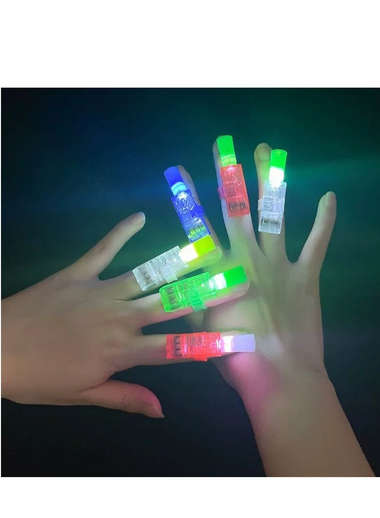 LED Projection Finger Lights | Fun Cartoon Hand Lamp for Kids | Glow-in-the-Dark Toy | Interactive Finger Ring Light with Cute Projection | Safe & Comfortable Design | 10PCS Pack - Image 5