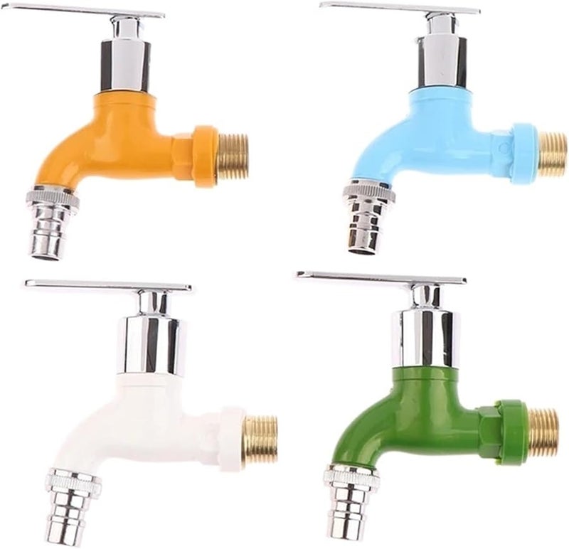 Blue Plastic Quick Connect Faucet 1 2 Inch Male Wall Mounted For Washing Machine Garden Balcony Water Hose - Image 3