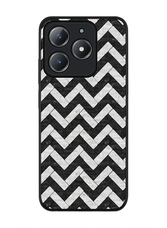 Stylizedd For Realme C63 / Realme C61 4G Case,Slim fit Camera Protection, Shockproof Thin Phone cover  - Chevron Tiles - Image 1