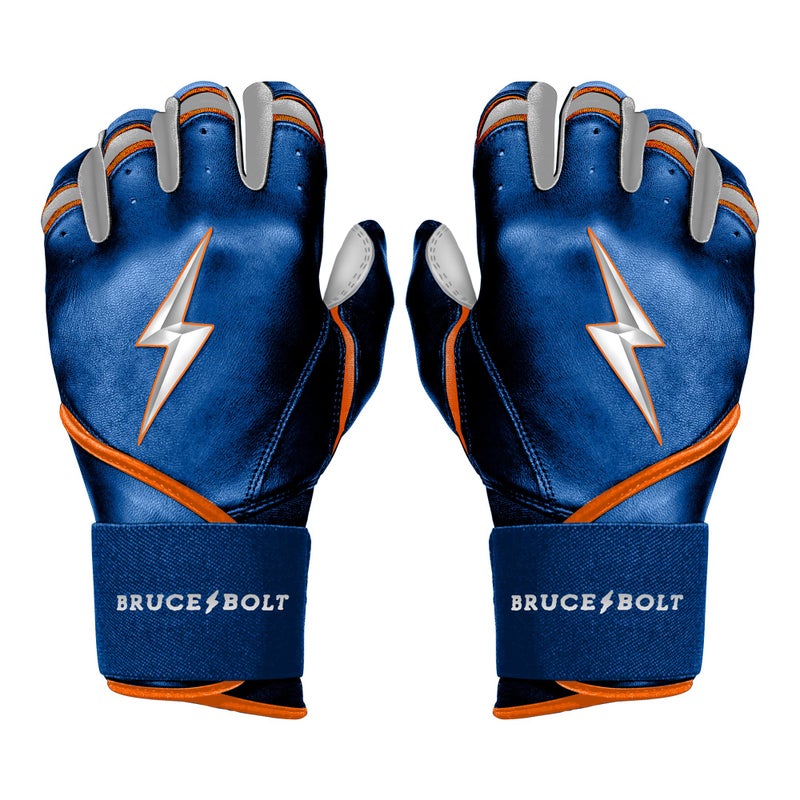 BRUCE BOLT Signature Series Long Cuff Batting Gloves Brandon Nimmo Edition Nimmo Blue Small - Image 2