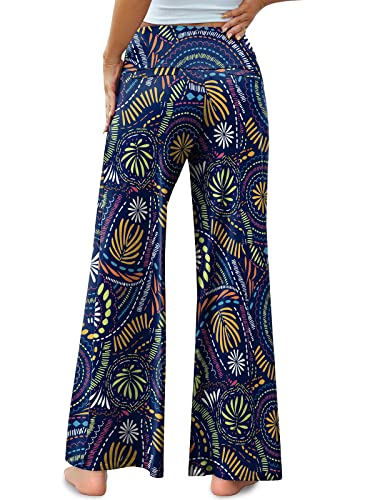 Arolina Women's Stretchy Wide Leg Palazzo Lounge Pants Casual Comfy High Waist Palazzo Pants - Image 4