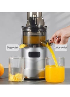 ET-LIFE Slow Masticating Juicer, Slow juicer, Fruit/Vegetable Juicer, Cold Press Juicer with High Output Silver  - Image 3