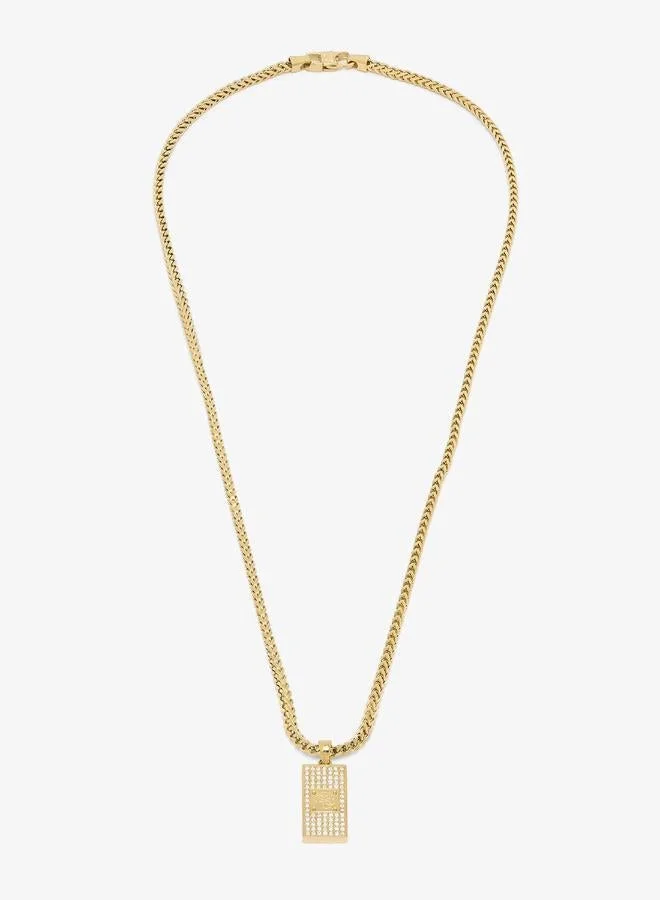 GUESS Logo 26 Inch 4G Pave Pendant Necklace