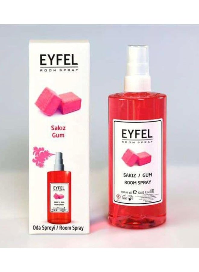 Eyfel Room Spray, Sakiz Gum Fragrance, 400 ml, Red - Image 1