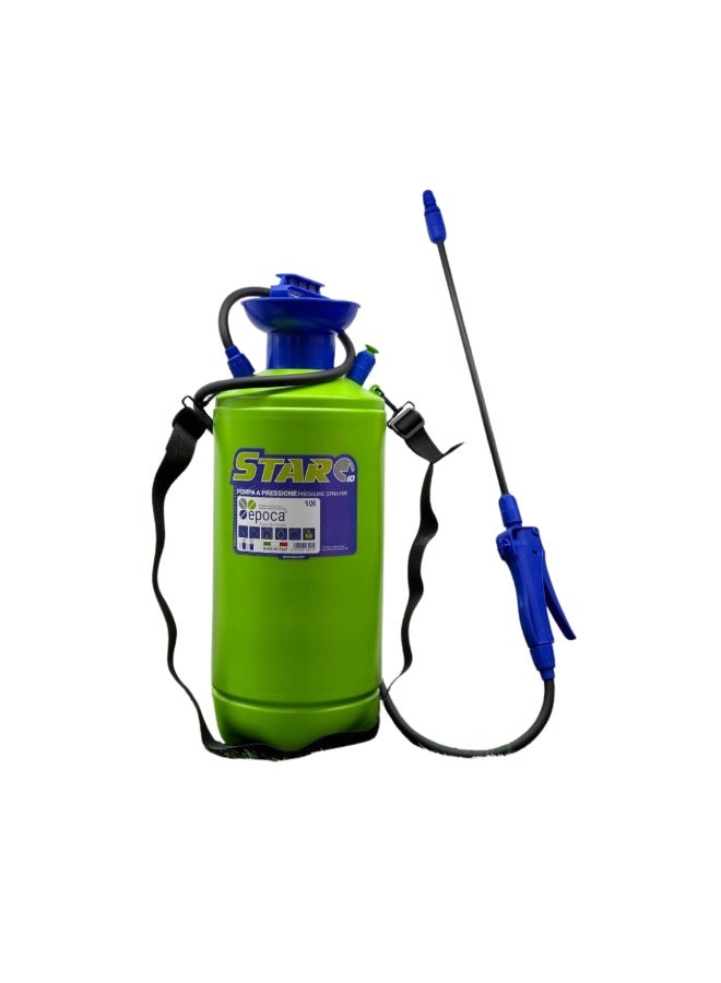 Star Epoca Star Pressure Sprayer 10L Made in Italy – Garden & Farm Pump Sprayer with Comfortable Shoulder Strap - Image 3