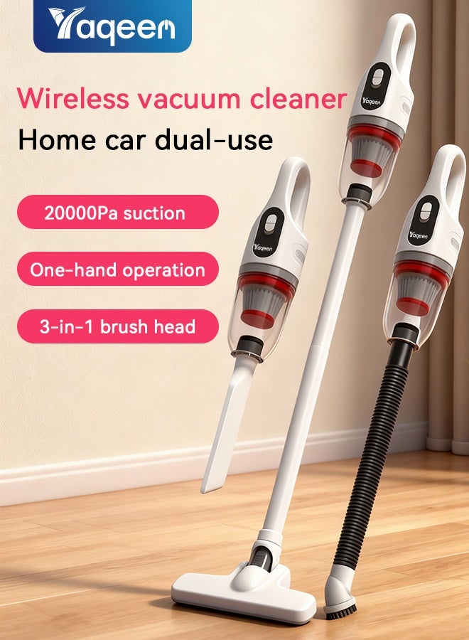 Yaqeen 3 In-1 Cordless Vacuum 120W 20000 Pa powerful Suction, Handheld Vacuum With Washable HEPA Filter Type-C Charging, Vacuum Cleaner For Home, Car, Floor Carpet & Pet Hair - Image 1