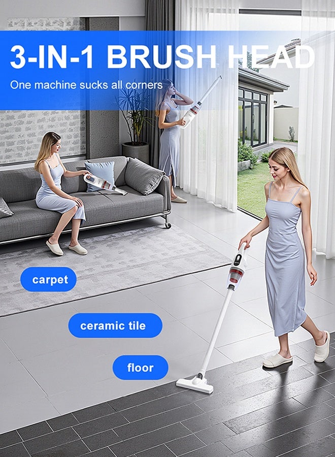 Yaqeen 3 In-1 Cordless Vacuum 120W 20000 Pa powerful Suction, Handheld Vacuum With Washable HEPA Filter Type-C Charging, Vacuum Cleaner For Home, Car, Floor Carpet & Pet Hair - Image 2