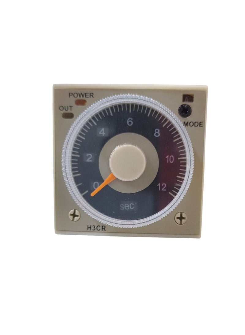 Andeli Analog Timer Relay H3CR-A8, 8-Pin Multi-Function Time Delay Relay, 220V AC - Image 1