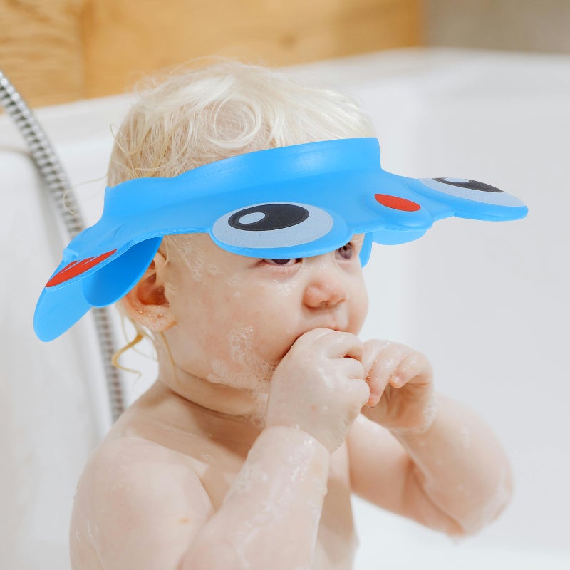 2pcs Baby Shower Caps Shampoo Caps Kids Shampoo Hat Adjustable Baby Shampoo Caps - Image 5