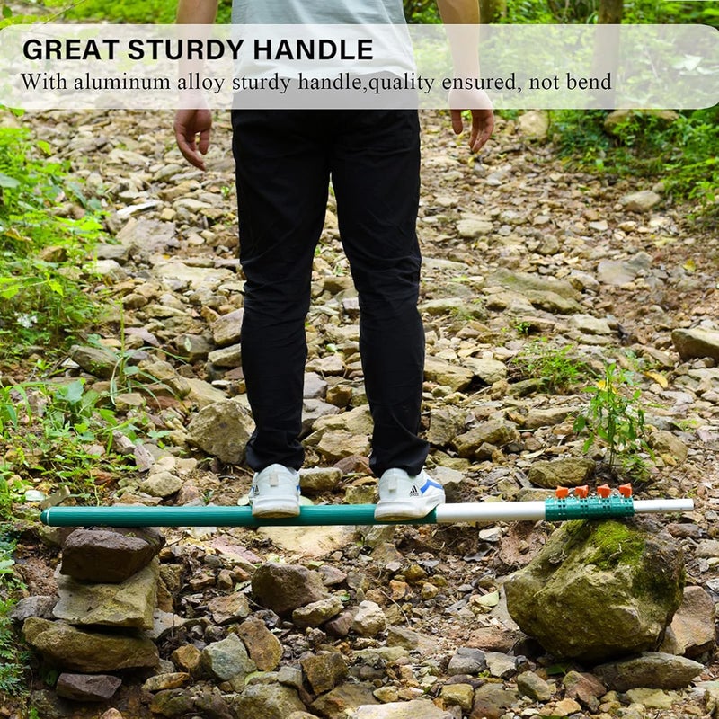 HUNKENR Tree Pruner Pole Saw Manual Extendable Long Tree Pruner Extendable，Pole Pruning Saw 18ft - Image 3