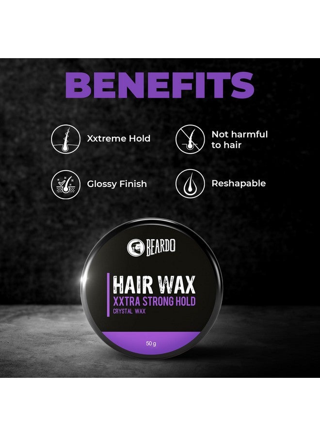 بيردو شمع شعر بيردو إكسترا سترونغهولد، ٥٠ غرام | شمع شعر كريستالي | شمع شعر للرجال | لمسة نهائية لامعة | لمعان | تثبيت قوي جدًا | شمع تصفيف الشعر - Image 4