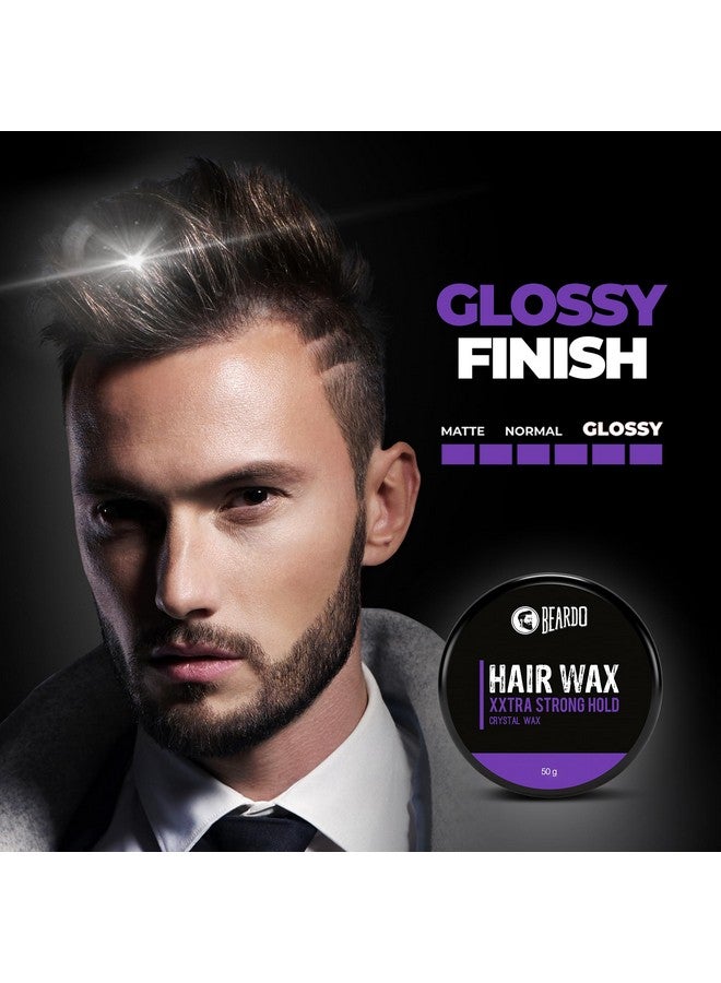 بيردو شمع شعر بيردو إكسترا سترونغهولد، ٥٠ غرام | شمع شعر كريستالي | شمع شعر للرجال | لمسة نهائية لامعة | لمعان | تثبيت قوي جدًا | شمع تصفيف الشعر - Image 3