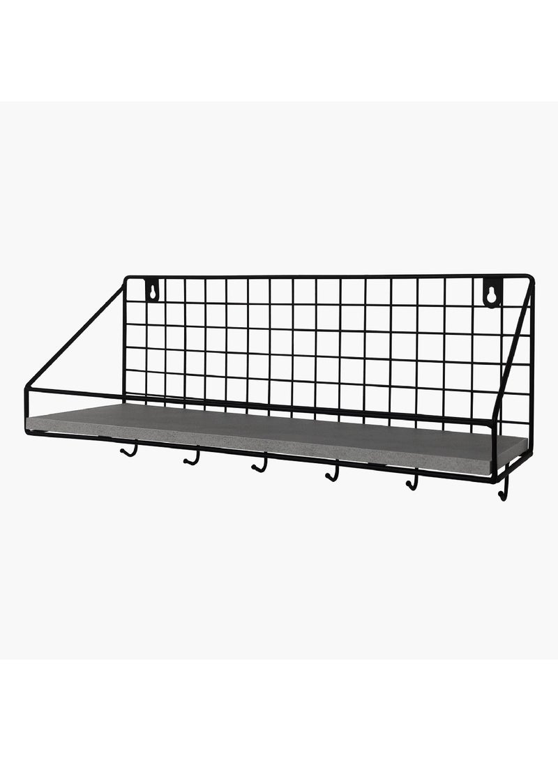 Home Box Patara MDF Shelf with Key Holder 45 x 19 x 12 cm - Image 2