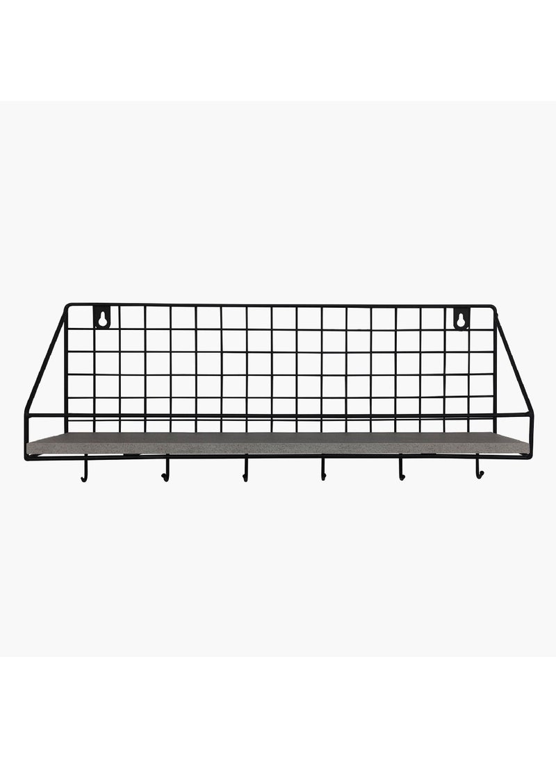 Home Box Patara MDF Shelf with Key Holder 45 x 19 x 12 cm - Image 3