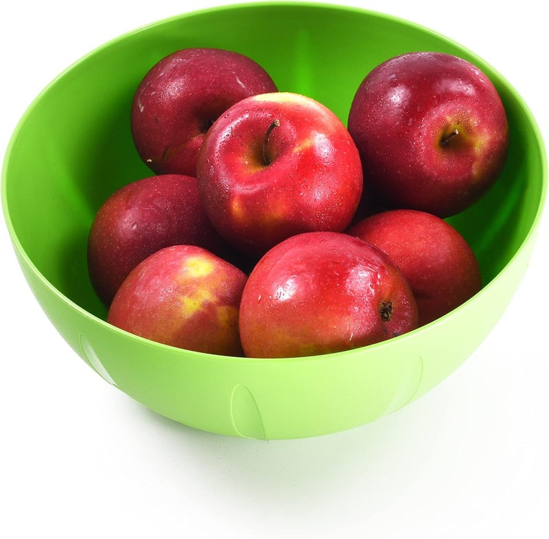 YBM HOME وعاء خلط بلاستيكي YBM HOME بحجم 8 إنش لتقديم الوجبات اليومية مثالي للوجبات الخفيفة من الحبوب والفشار والسلطة والفواكه آمن للاستخدام في الميكروويف 1284 وردي فاتح - Image 3