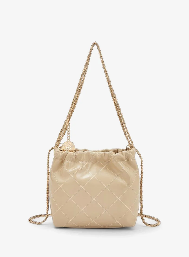 Celeste Quilted Shoulder Bag with Chain Accent Strap