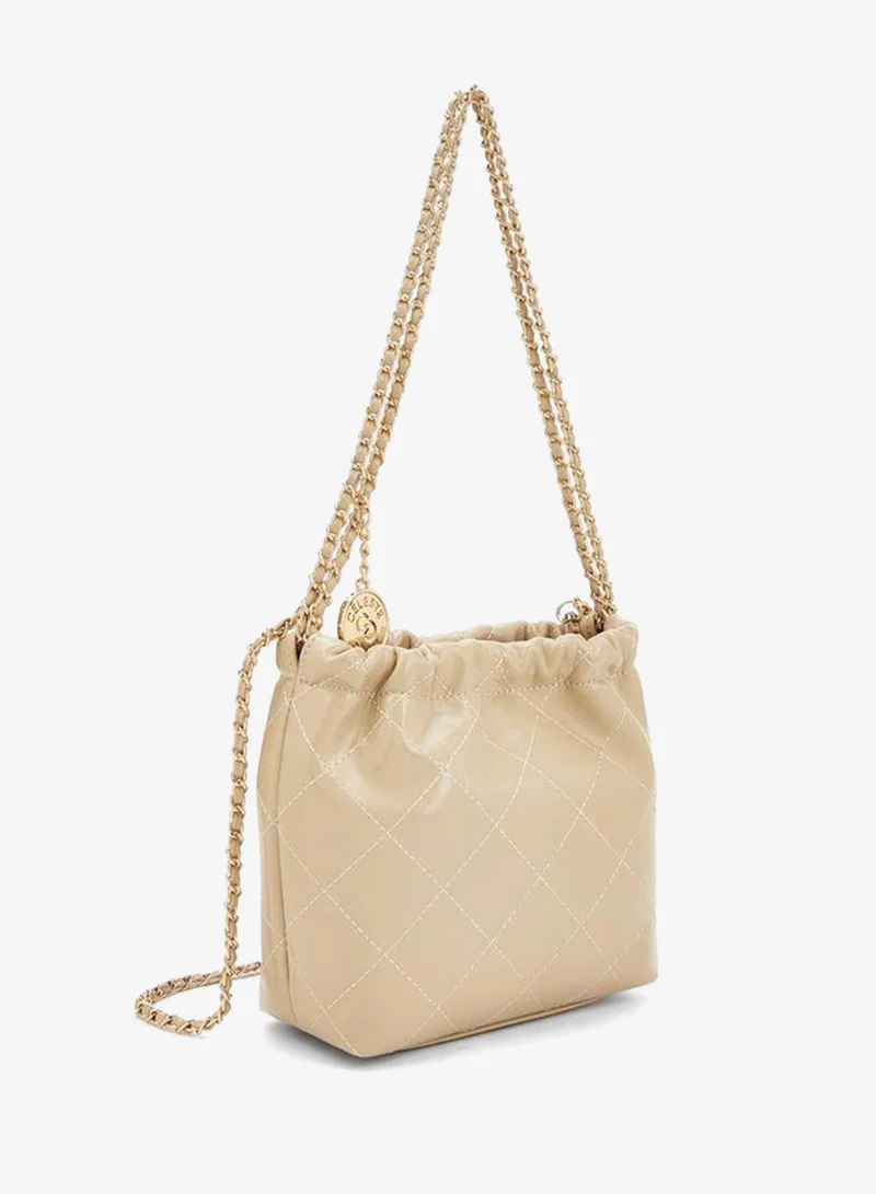 Celeste Quilted Shoulder Bag with Chain Accent Strap