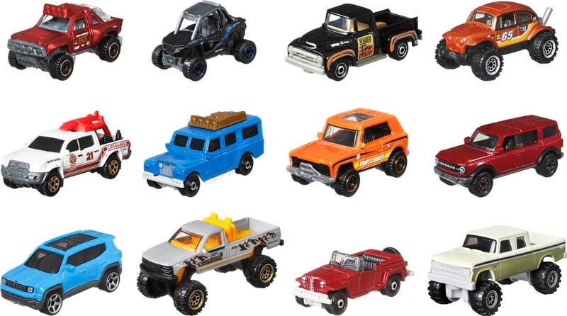 Matchbox Adventure Variety Pack of 12 DieCast 164 Scale Trucks OffRoad Cars SUVs Rescue Vehicles Jeeps Toy for Kids 3 Years Old Older - Image 2