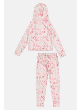 Body Glove Kids Girl 2 Pieces Brand Logo Sweatshirt And Pant Set, Multicolor  - Image 2