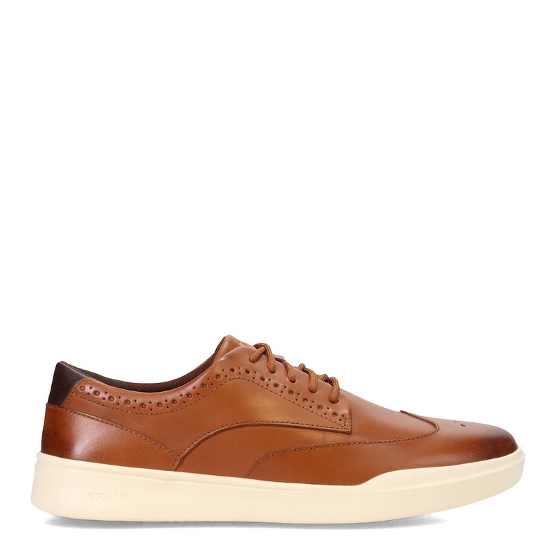 Cole Haan Men's Grand Crosscourt Wingtip Sneaker, British Tan/Ivory, 7 M - Image 3
