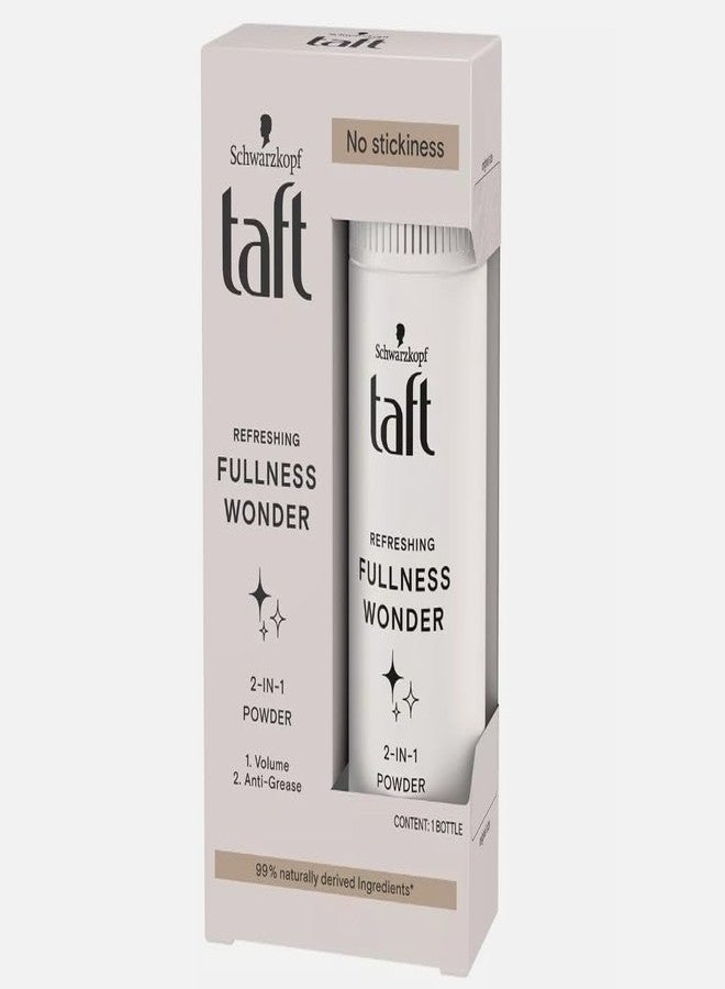taft Schwarzkopf Taft, Volume powder, 10 g Pack of 1, Refreshing Fullness Wonder, 2 in 1 Powder Instant Lasting Volume, Anti-Grease & Residue-Free, Strong Hold for All Hair Types - Image 1