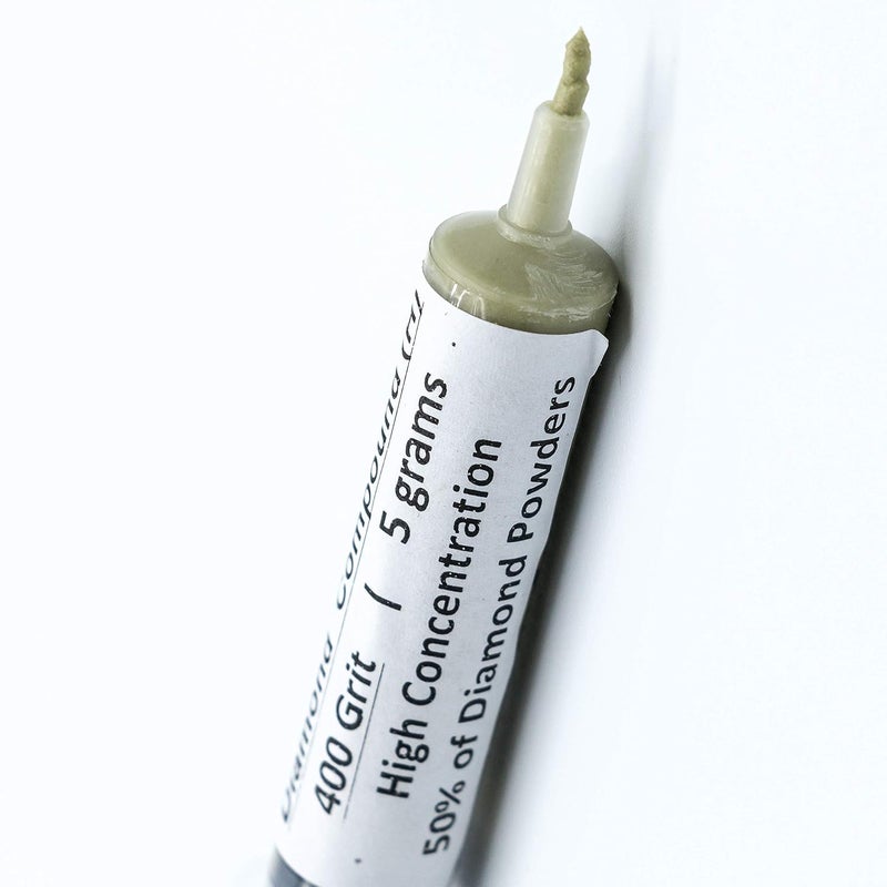 TechDiamondTools Diamond Lapping Paste Polishing Compound USA Made 400 Grit Mesh 54-80 Microns Lapping Compound for Rock Glass Metal Jewelry Resin Marble with High Concentration of Diamond Powder - Image 2
