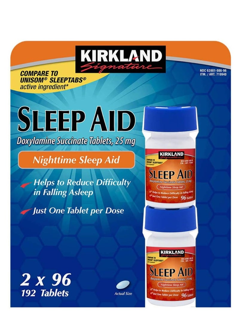 Kirkland Sleep Aid 192 Tablets  - Image 1
