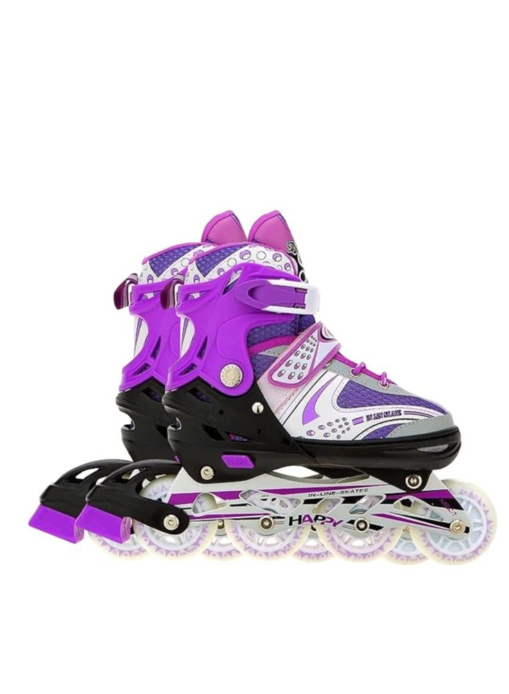 ENDLESS  V732 Inline Adjustable Skating Shoes Medium Size 34 EUR (UK 1.5) - 38 EUR (UK 5) for 6 to 12 Years | Aluminium Chassis and 70 mm PVC Wheels | Front Wheel with Flash - Image 1