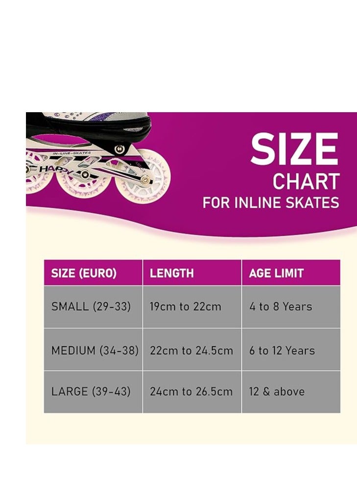 ENDLESS  V732 Inline Adjustable Skating Shoes Medium Size 34 EUR (UK 1.5) - 38 EUR (UK 5) for 6 to 12 Years | Aluminium Chassis and 70 mm PVC Wheels | Front Wheel with Flash - Image 5