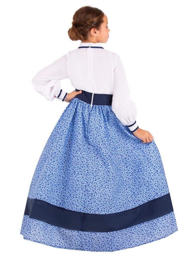 Fun Costumes Girl's Prairie Dress With Cameo, Wild West Outfit For Halloween Parties And Dress Up Fun - Image 2