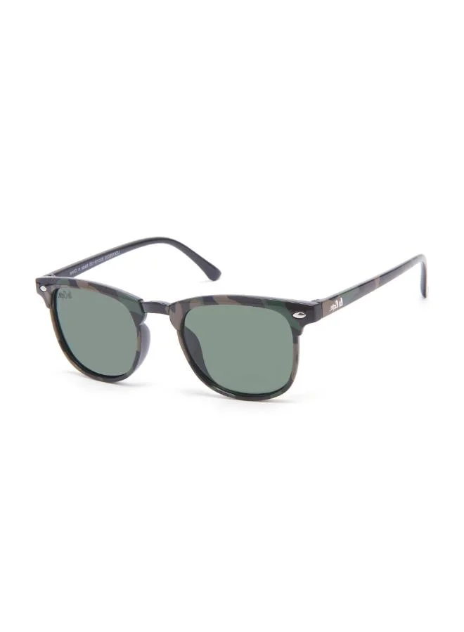 Lee Cooper Polarized Sunglasses Black Frame G15 Mirror Lens 50mm  - LCK105C03