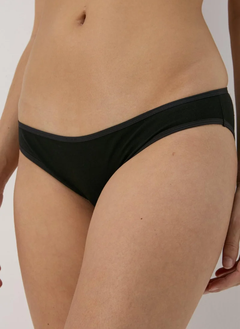 Matalan 4 Pack Black Mini Knickers